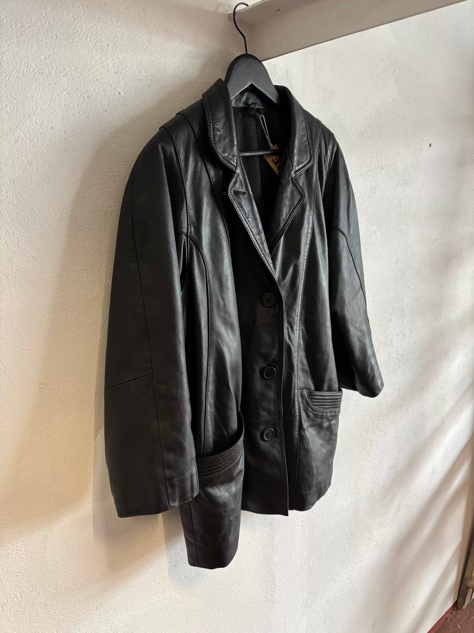 Veste cuir 80s T.36♀/S♂