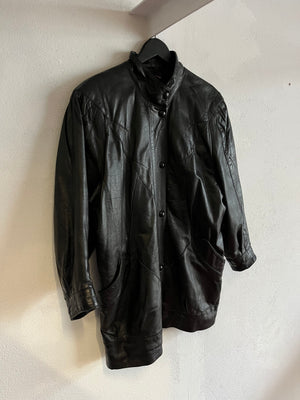 Veste cuir 80s T.36-38♀/S♂