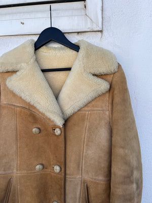 Manteau peau lainée 80s T.36♀