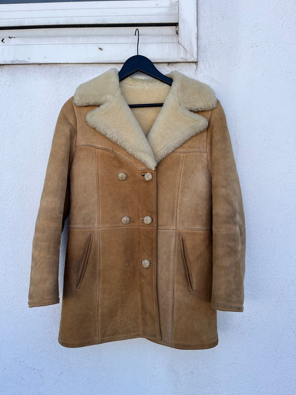 Manteau peau lainée 80s T.36♀