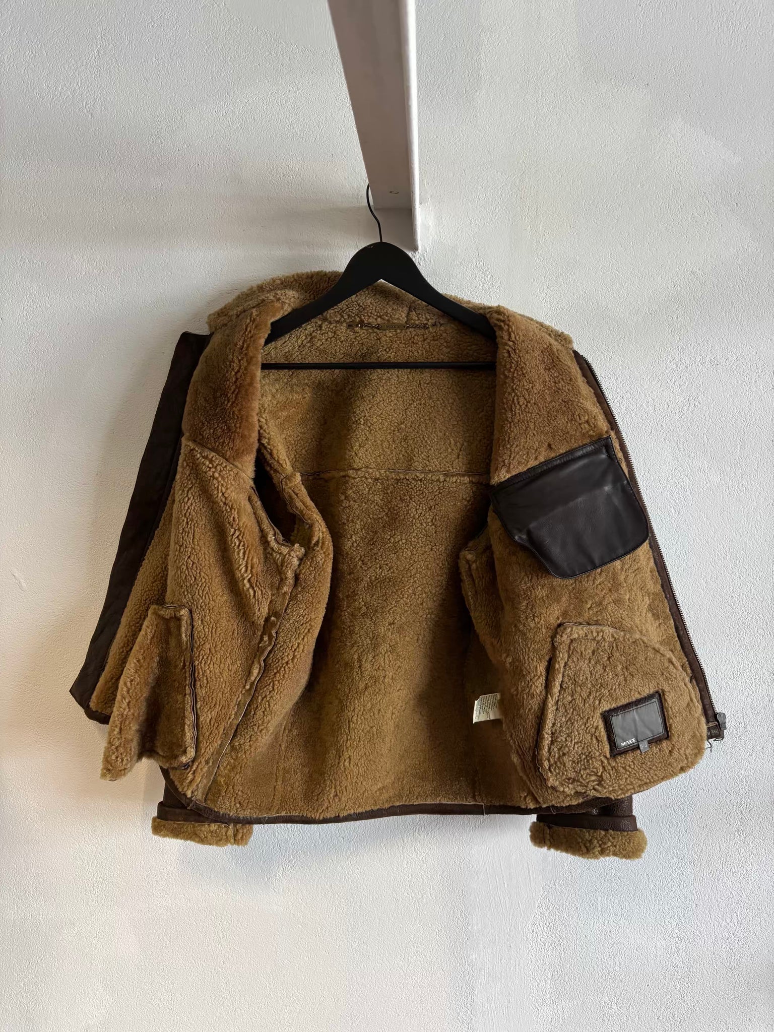 Veste peau lainée 00s T.40♀/M♂