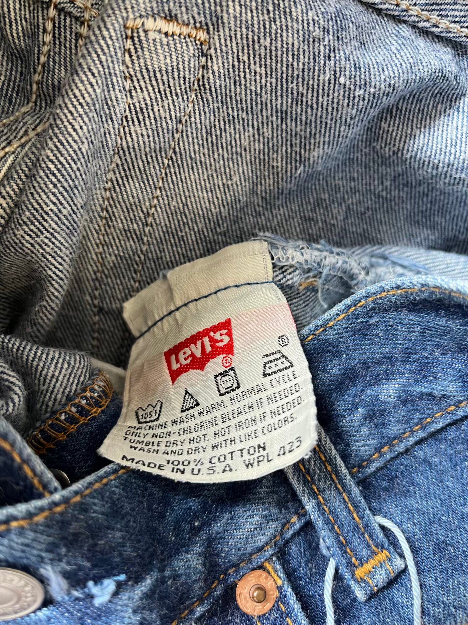 Levi's 501 STUDENT W28L30 Made in USA 1995