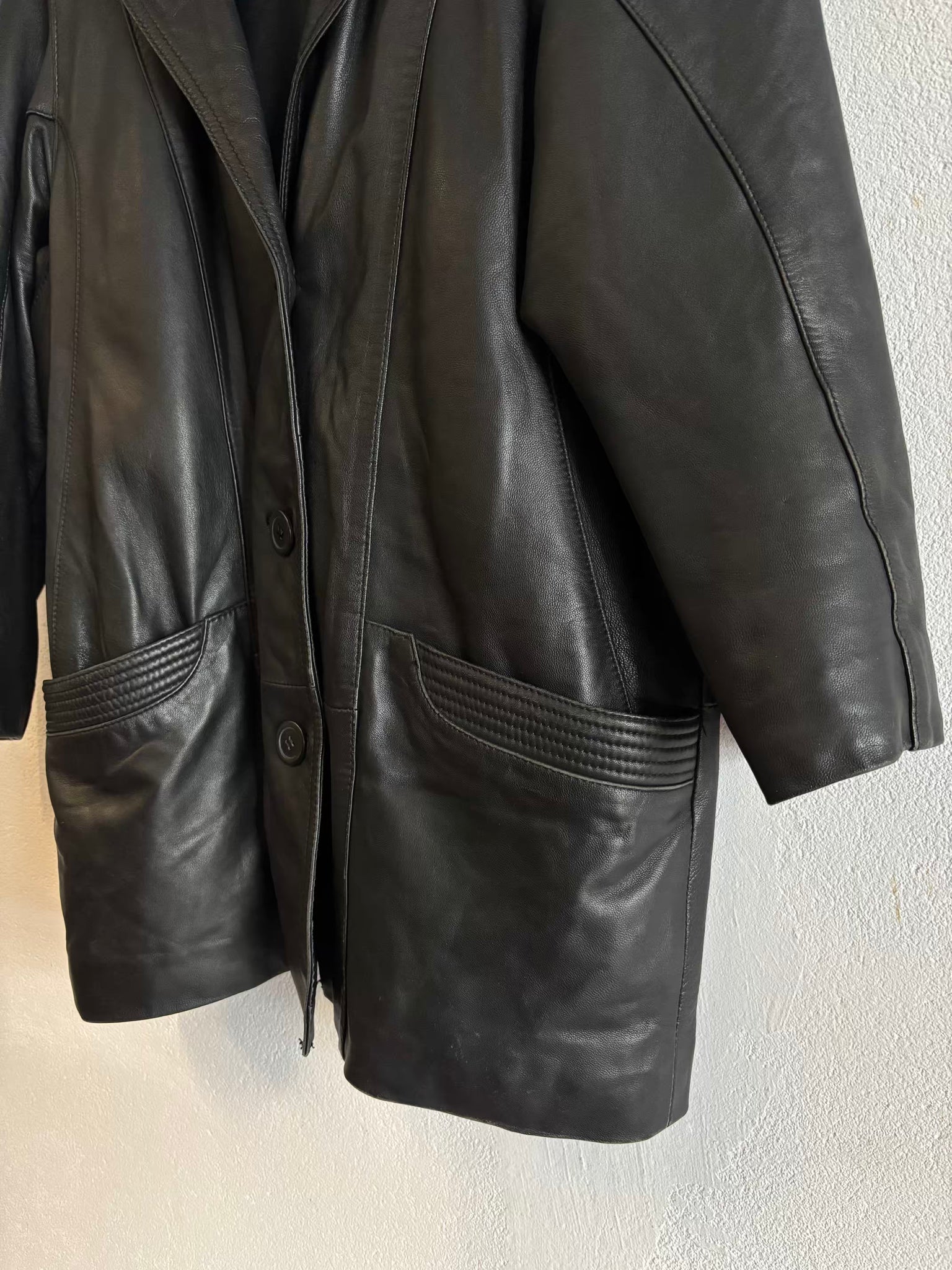 Veste cuir 80s T.36♀/S♂