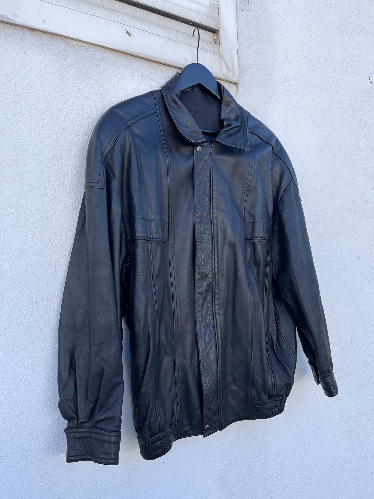 Veste cuir 80s T.38♀/S♂