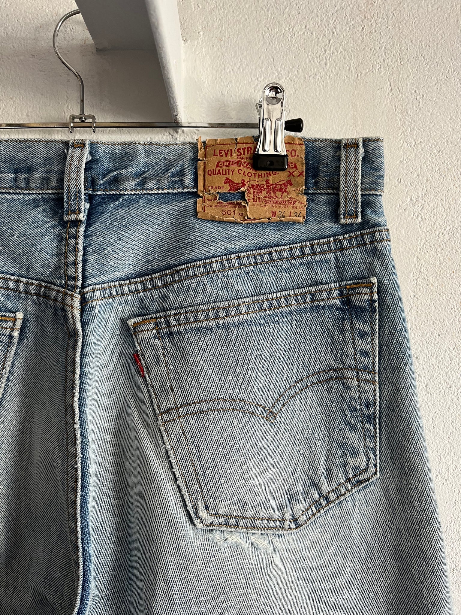 Levi's 501xx W32 raccourci Made in USA