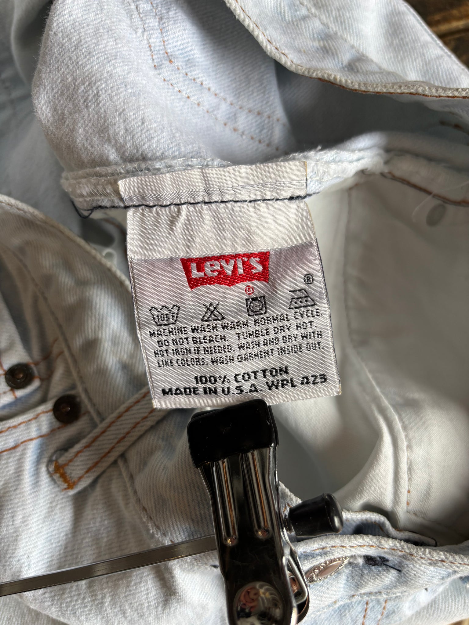 Levi's 501xx W33 L36 raccourci 1997 Made in USA