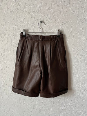 Short cuir 80s T.34-36♀