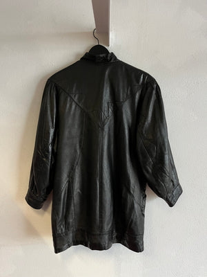 Veste cuir 80s T.36-38♀/S♂