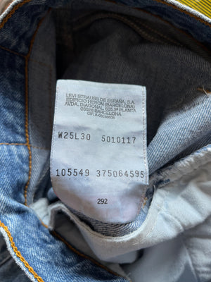 Levi's 501 W25 raccourci 1997 Made in France