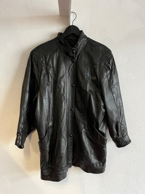 Veste cuir 80s T.36-38♀/S♂