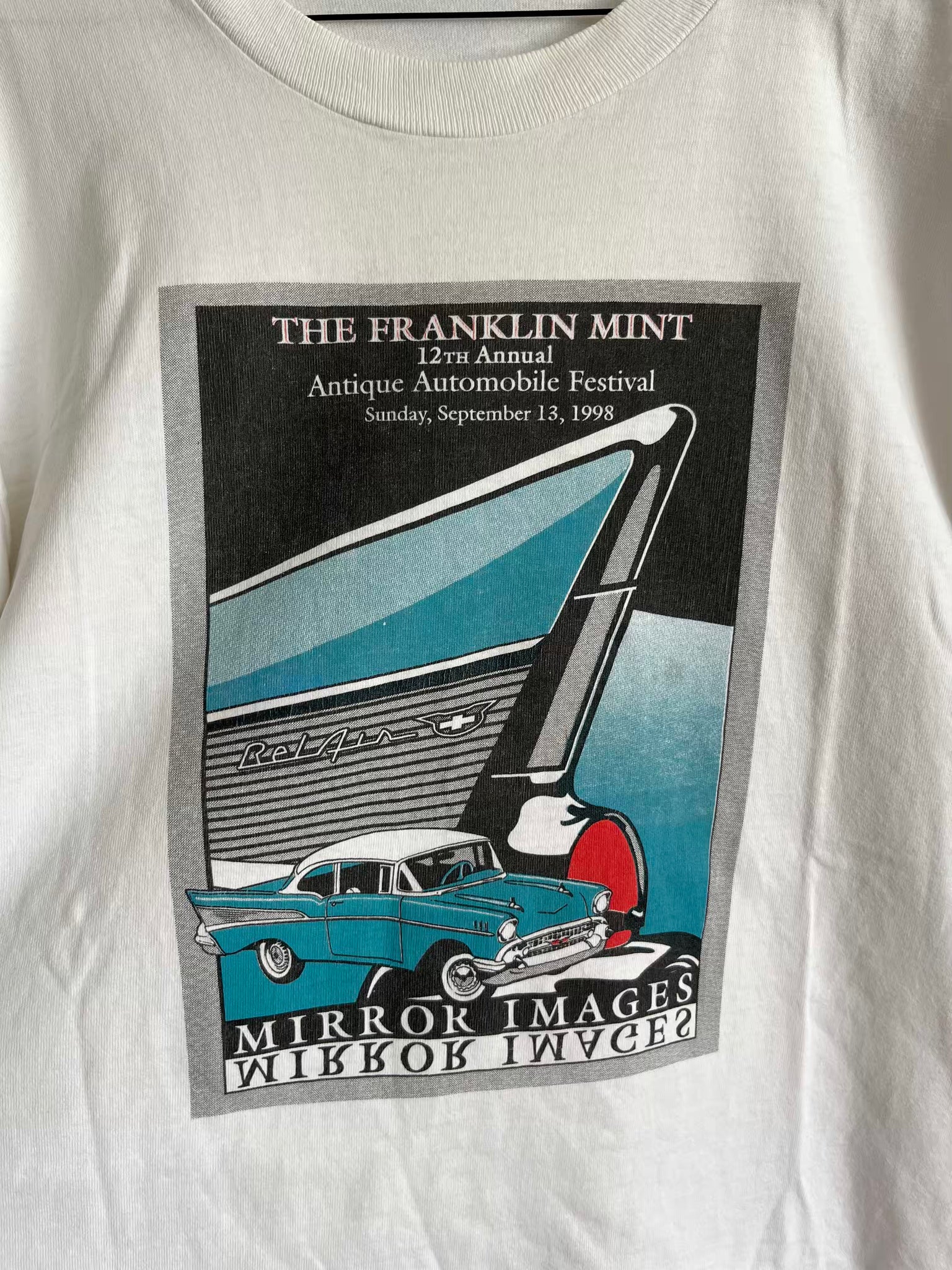 T-shirt Franklin Automobile Festival 1998 T.40♀/L♂