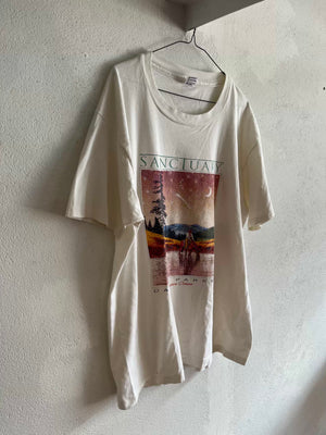 T-shirt cowboy 90s Made In USA T.42♀/XL♂