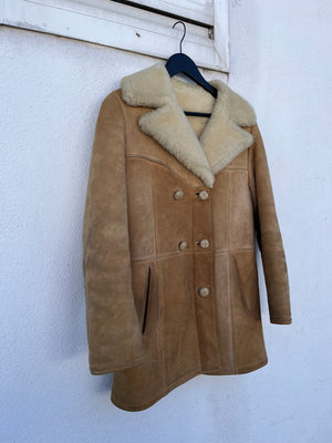 Manteau peau lainée 80s T.36♀