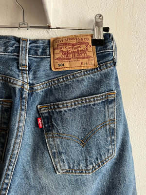 Levi's 501 W25 raccourci 1997 Made in France