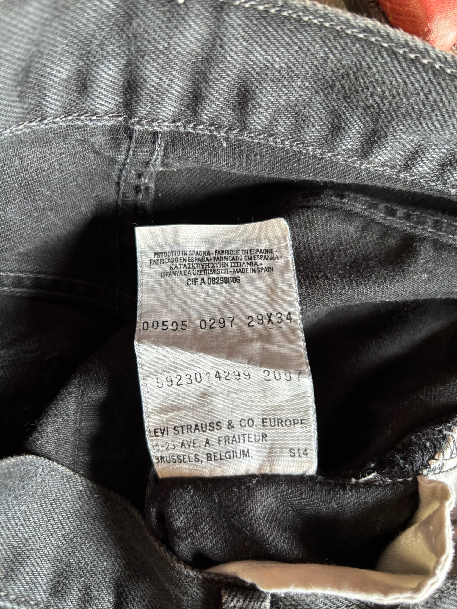 Levi's 595 W29 L34 1997