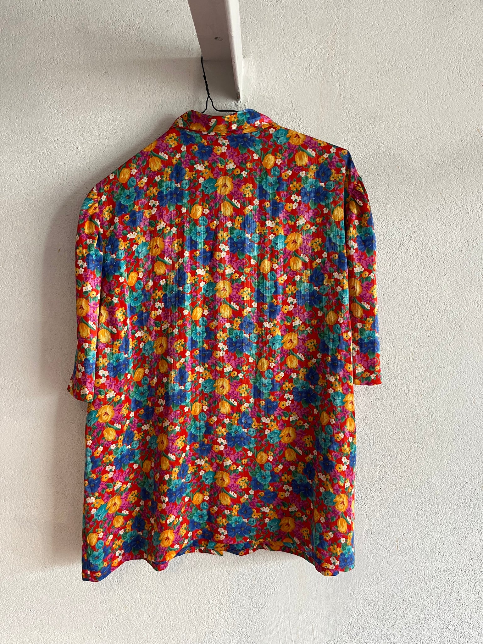 Blouse fleurs 80s T.38♀