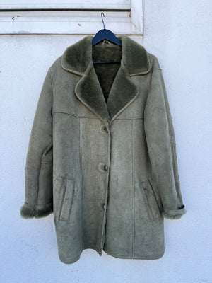 Manteau peau lainée 80s T.40/42♀/L♂