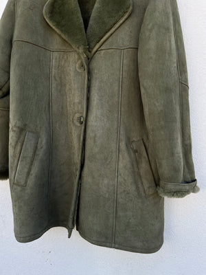 Manteau peau lainée 80s T.40/42♀/L♂