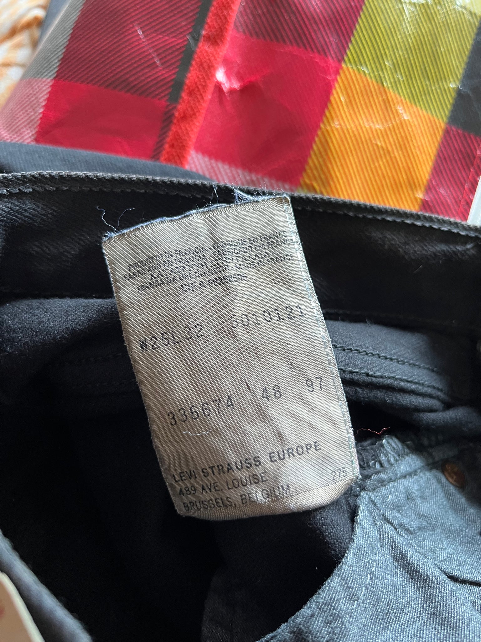 Levi's 501 W25L32 1997 Made in France