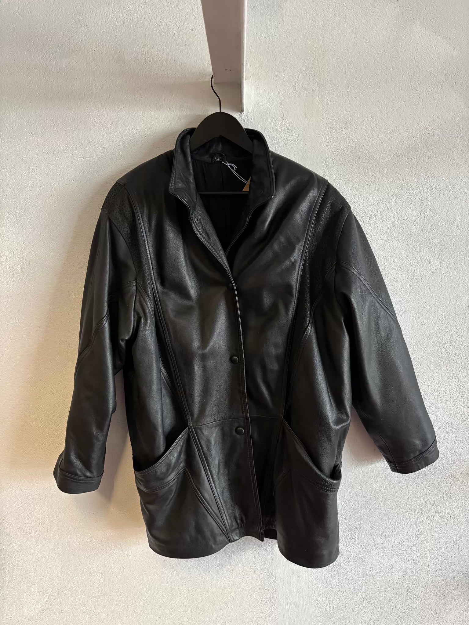 Veste cuir 80s T.40♀/M♂