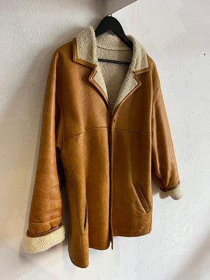 Manteau cuir 80s T.40♀/M-L♂