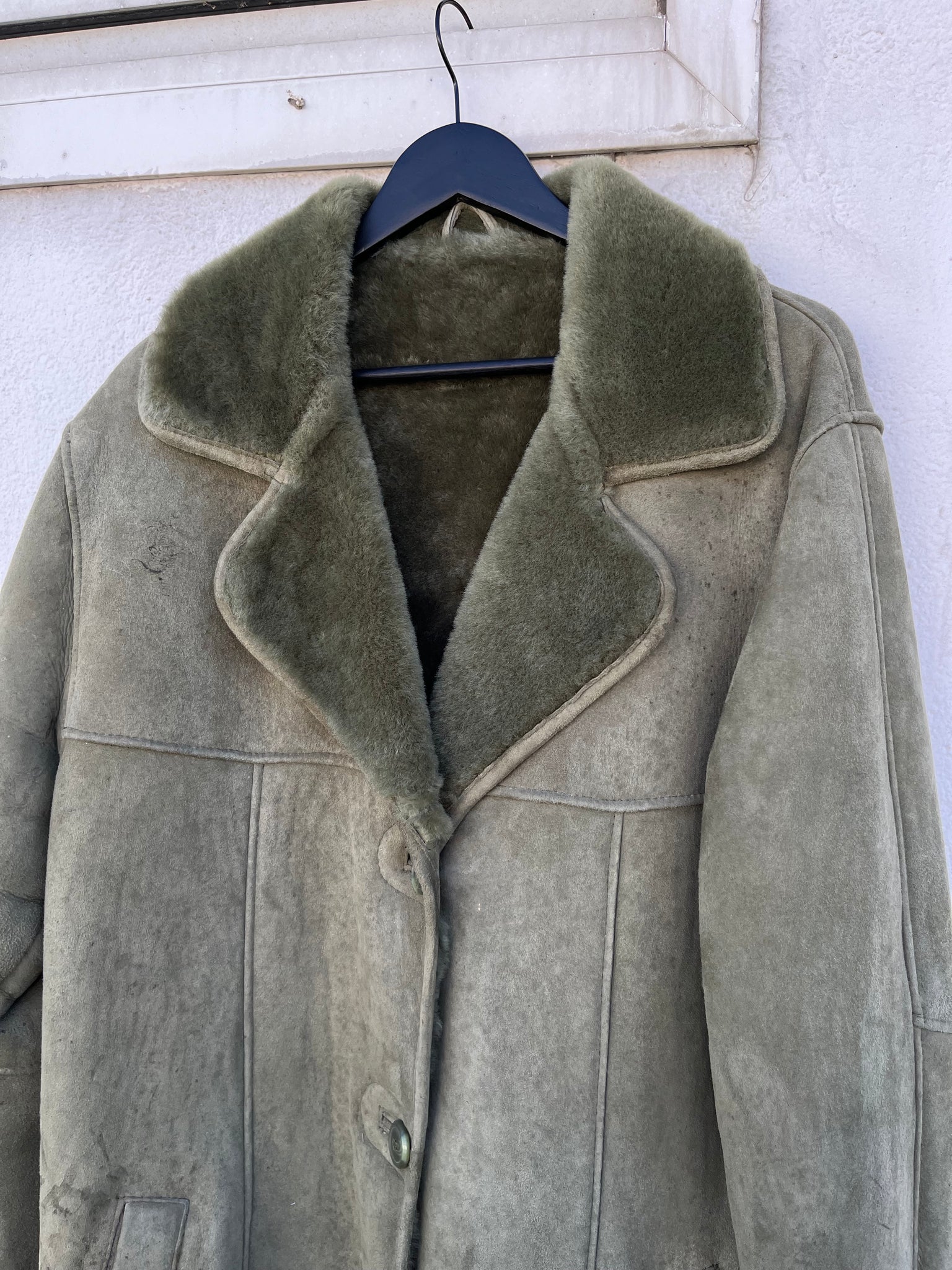 Manteau peau lainée 80s T.40/42♀/L♂