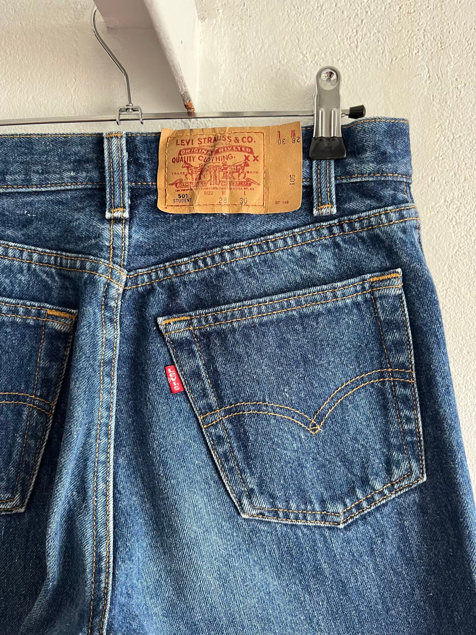 Levi's 501 STUDENT W28L30 Made in USA 1995