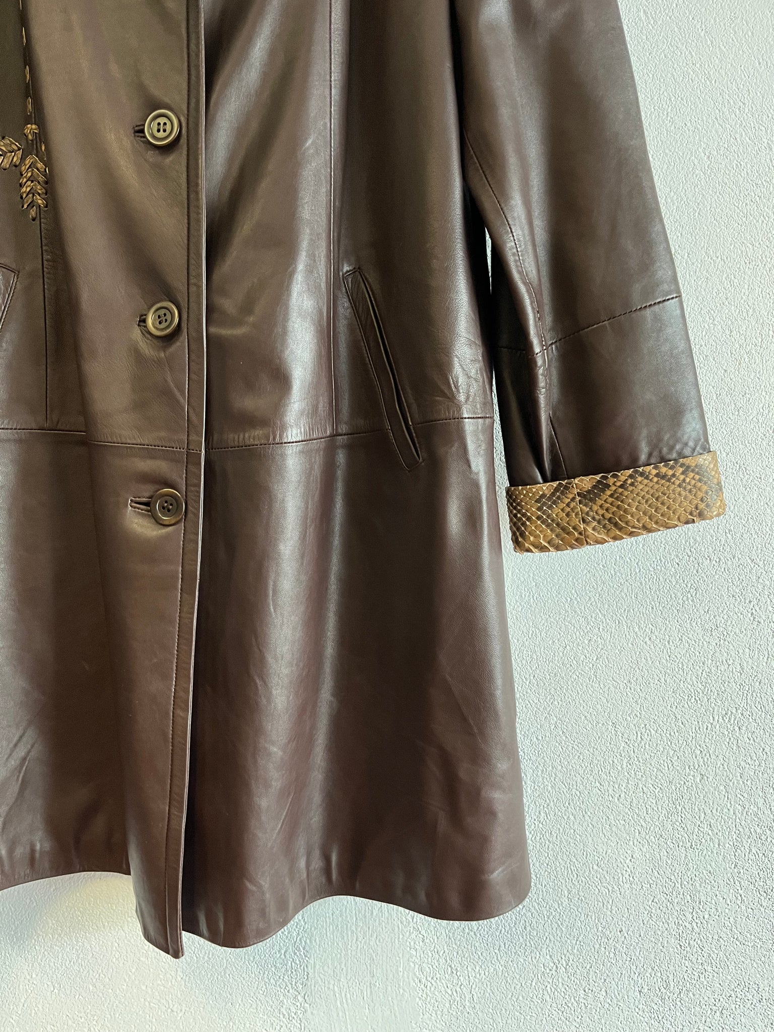 Veste cuir 80s T.38-40♀