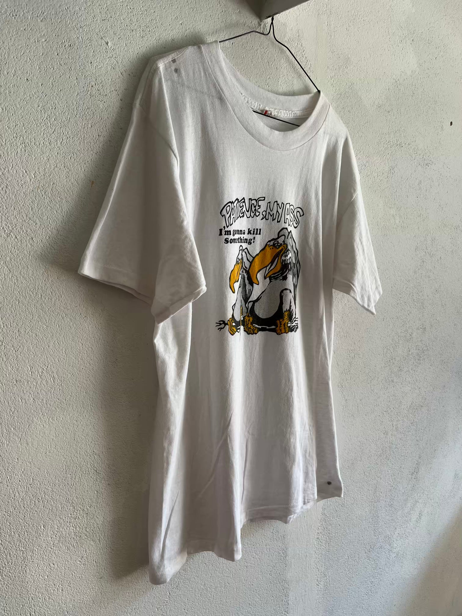 T-shirt Patience my ass 90s T.40♀/L♂