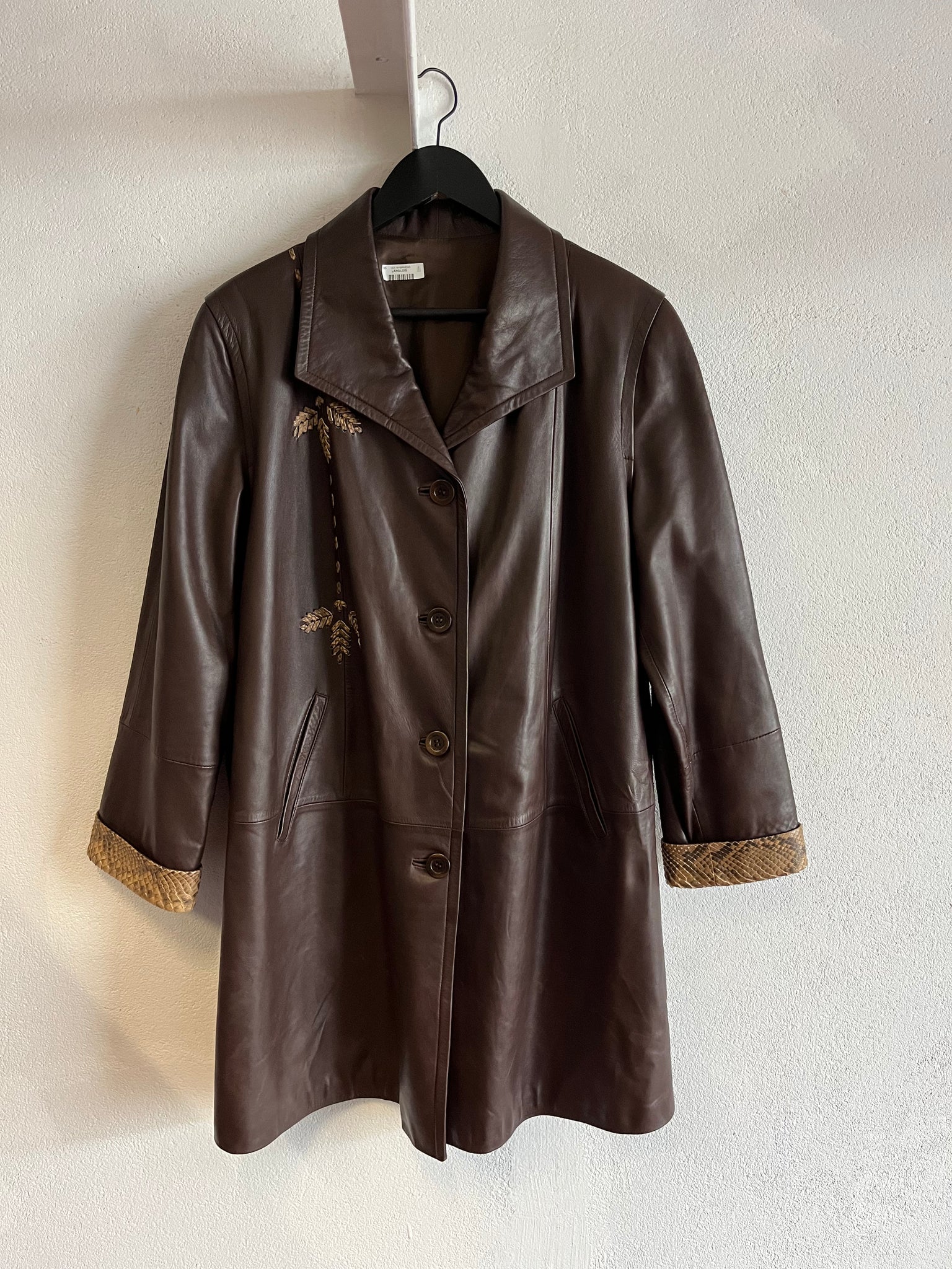 Veste cuir 80s T.38-40♀