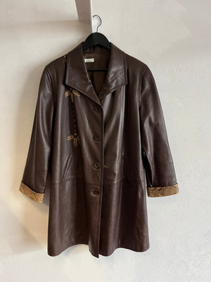 Veste cuir 80s T.38-40♀