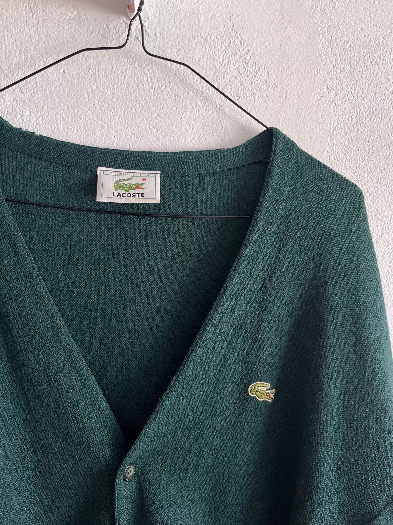 Cardigan Lacoste 80s T.42♀/L♂