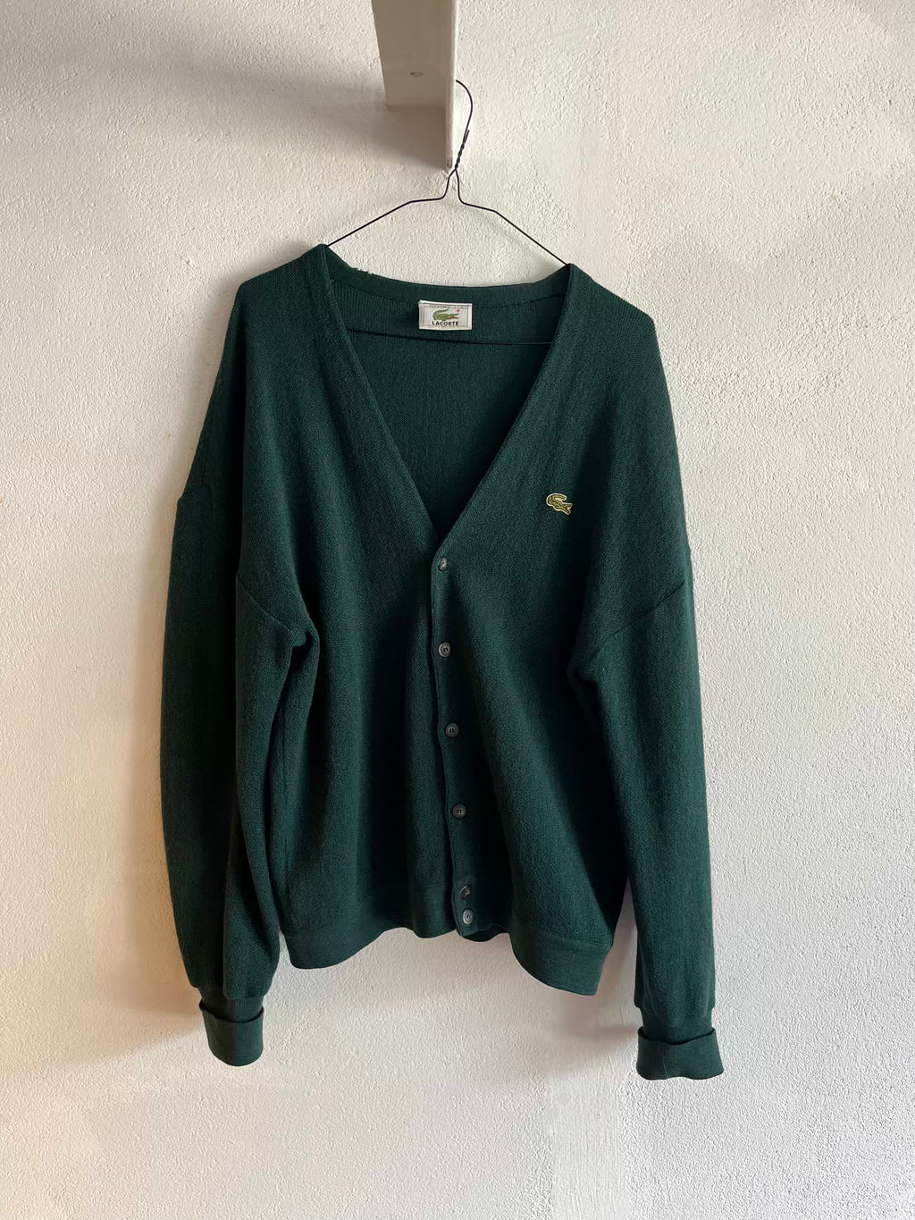 Cardigan Lacoste 80s T.42♀/L♂