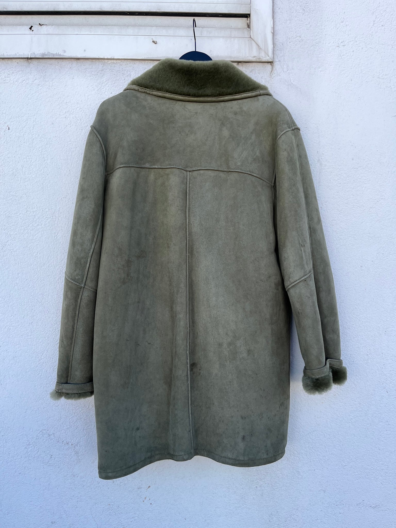 Manteau peau lainée 80s T.40/42♀/L♂