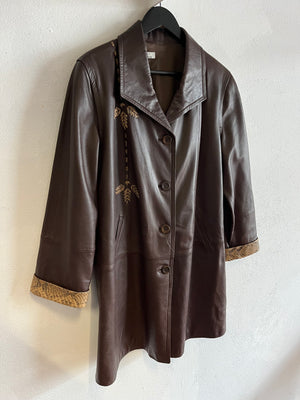 Veste cuir 80s T.38-40♀