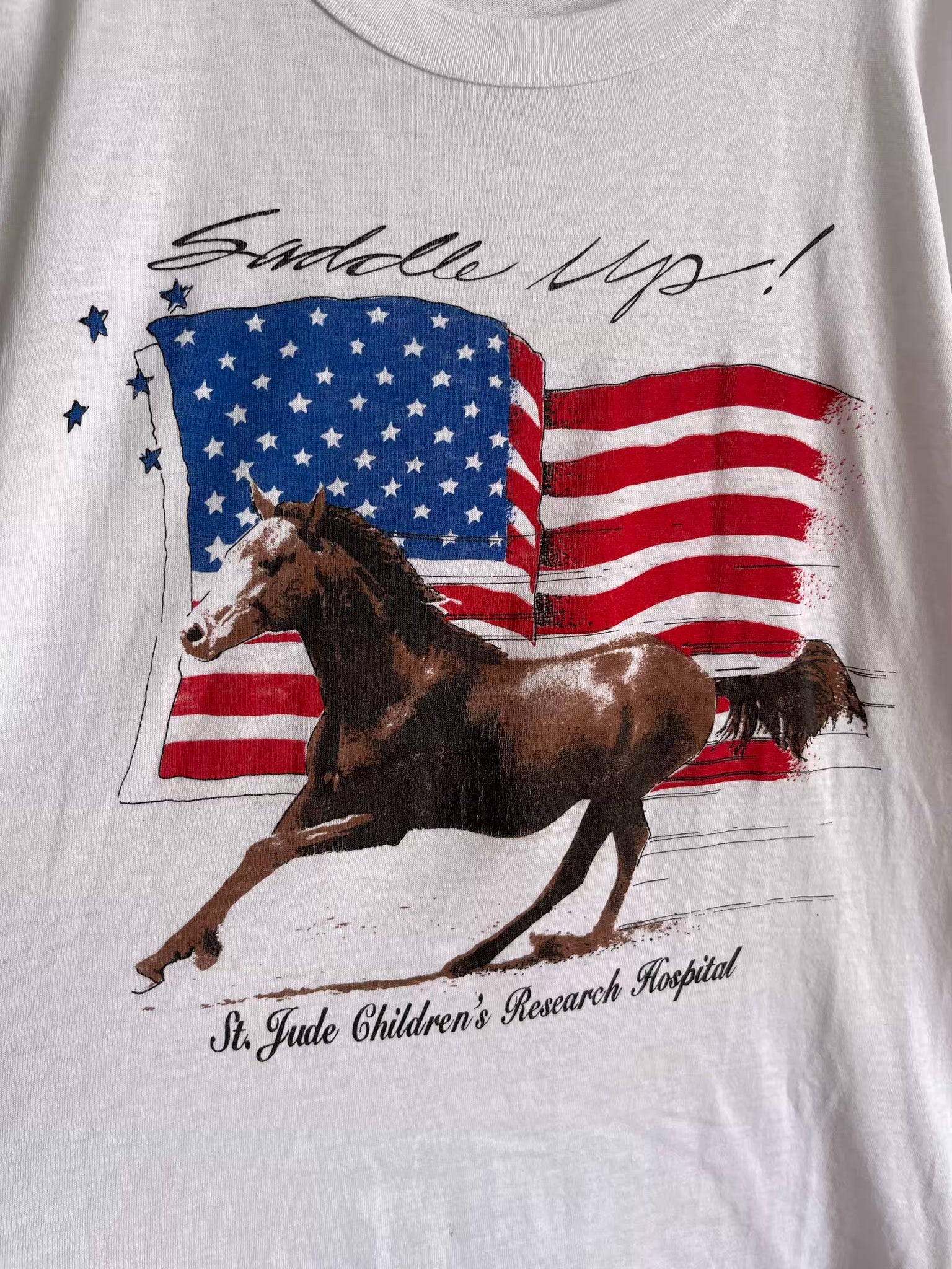 T-shirt Horse Saddle Up 90s T.42♀/XL♂