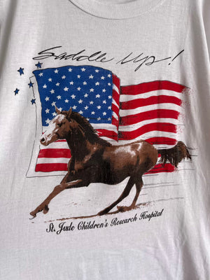 T-shirt Horse Saddle Up 90s T.42♀/XL♂