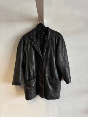 Veste cuir 80s T.36♀/S♂