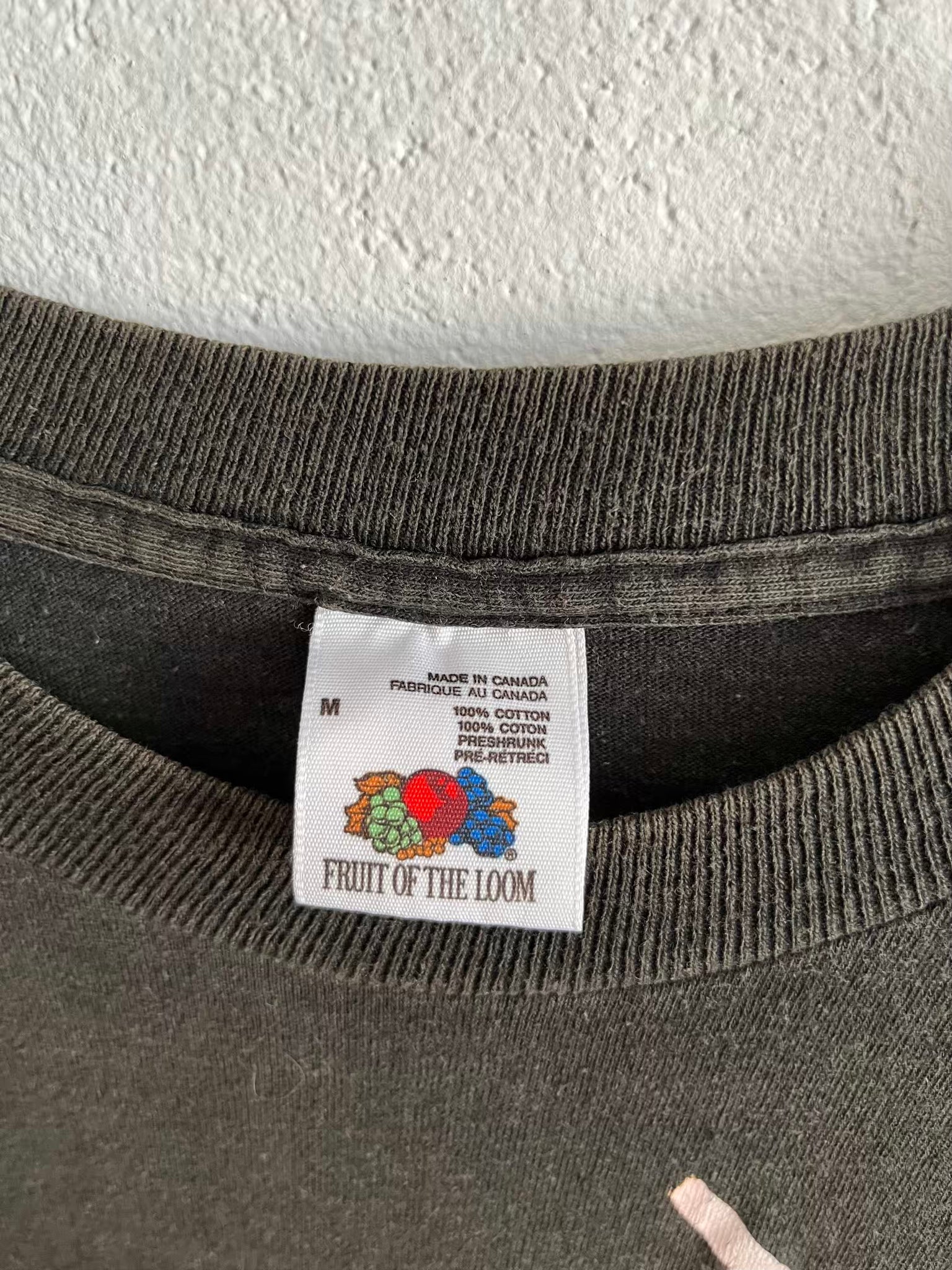 T-shirt Fruit of the loom Made in Canada 1989 T.40♀/M♂