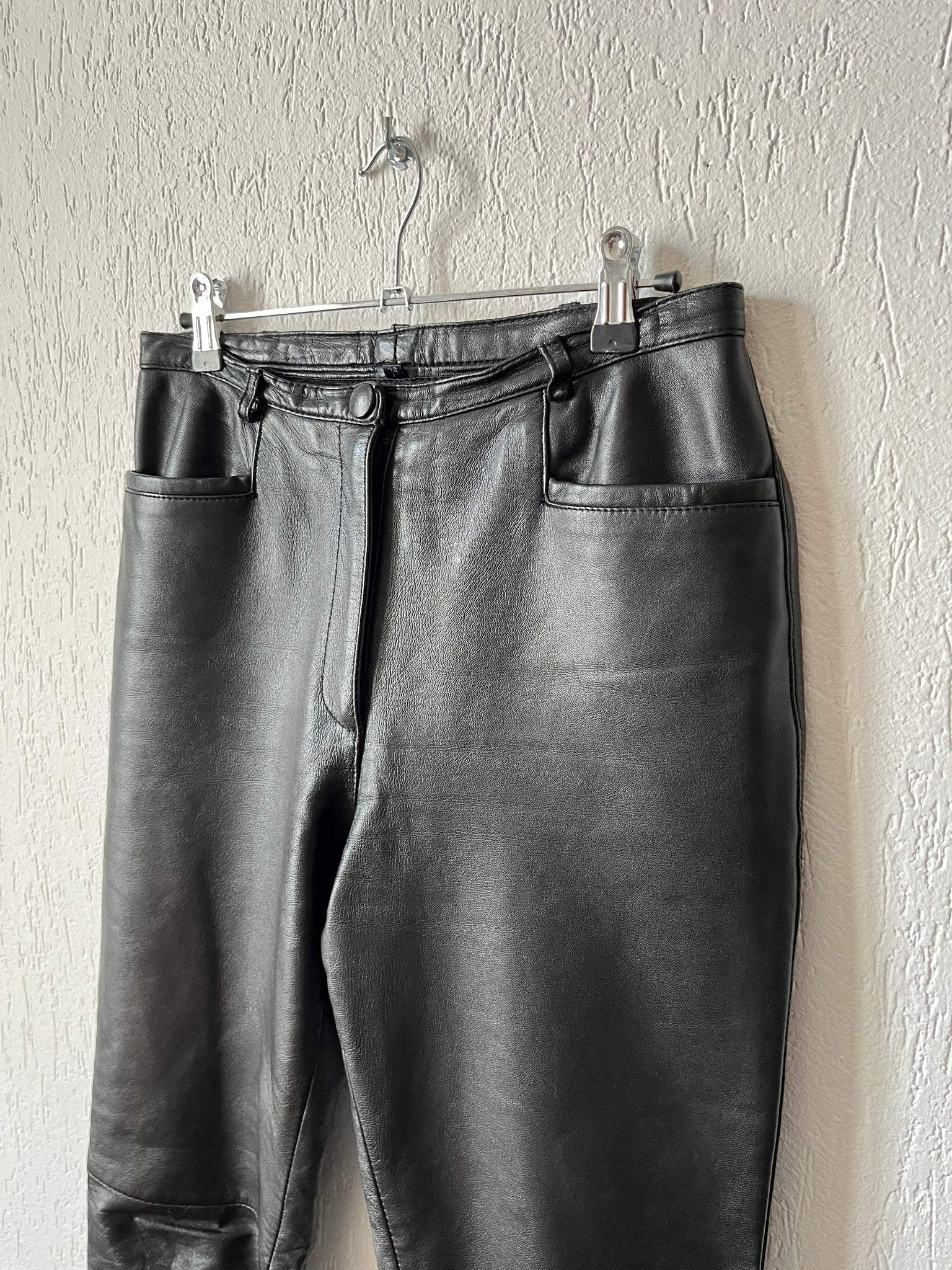 Pantalon cuir 80s T.38♀