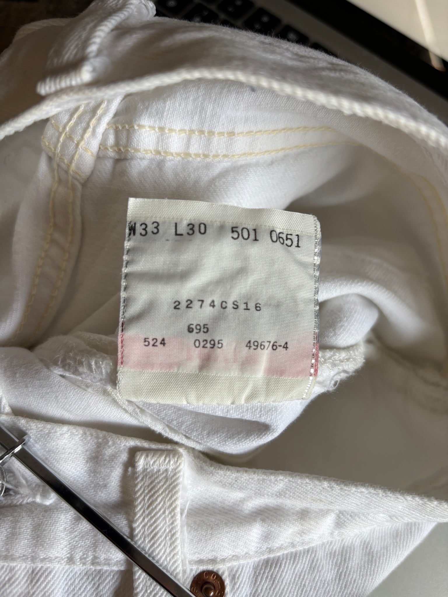 Levi's 501 W33 L30 1995 Made in USA