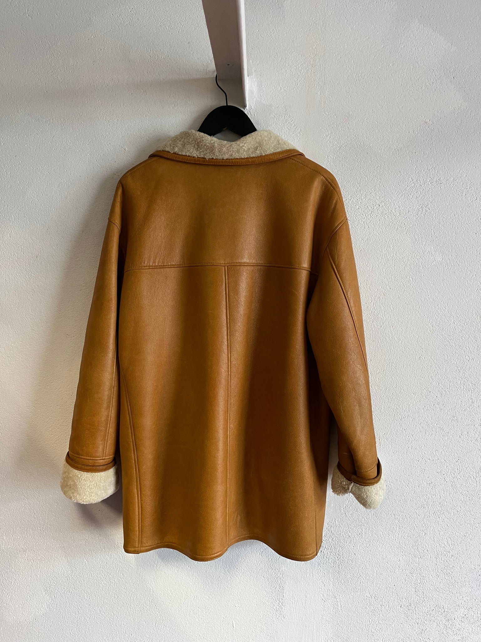 Manteau cuir 80s T.40♀/M-L♂