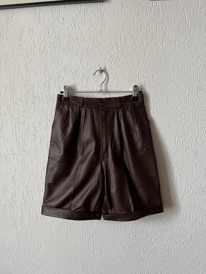 Short cuir 80s T.34-36♀