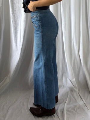 Jean fait main 70s T.36