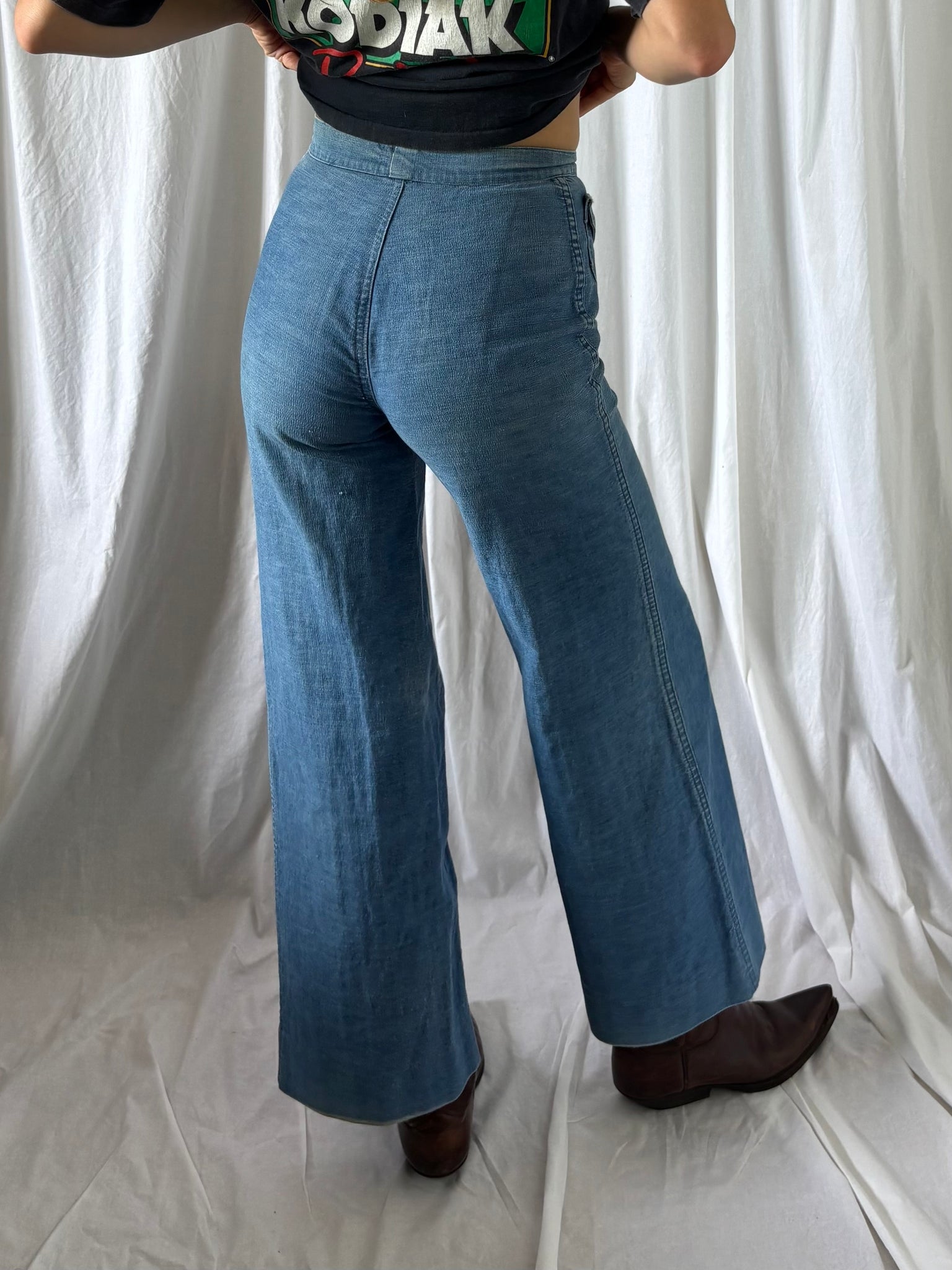 Jean fait main 70s T.36