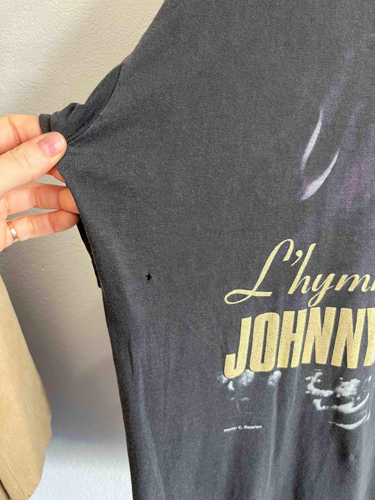 T-shirt Johnny Hallyday 90s T.42-44♀/L♂