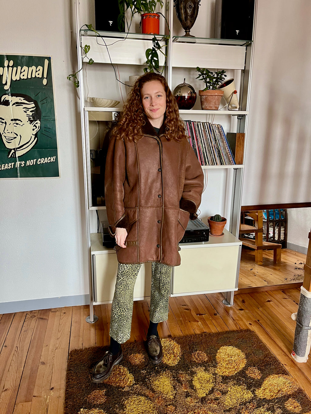 Manteau peau lainée T.42♀/M-L♂