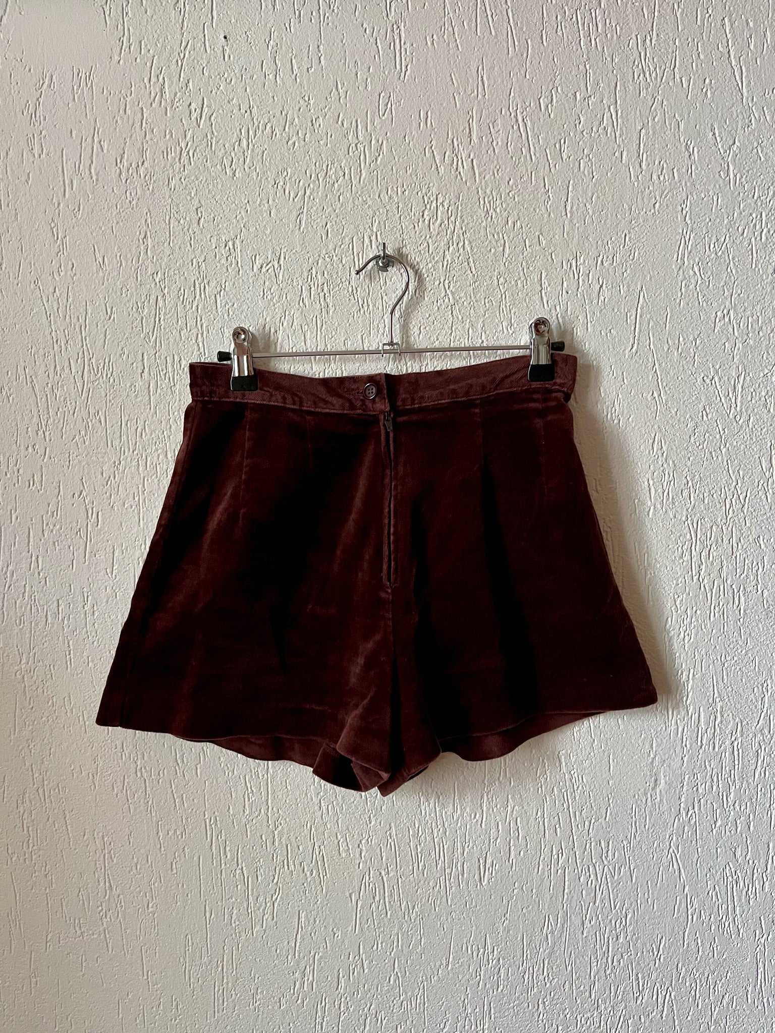 Short velours taille haute 90s T.34-36♀