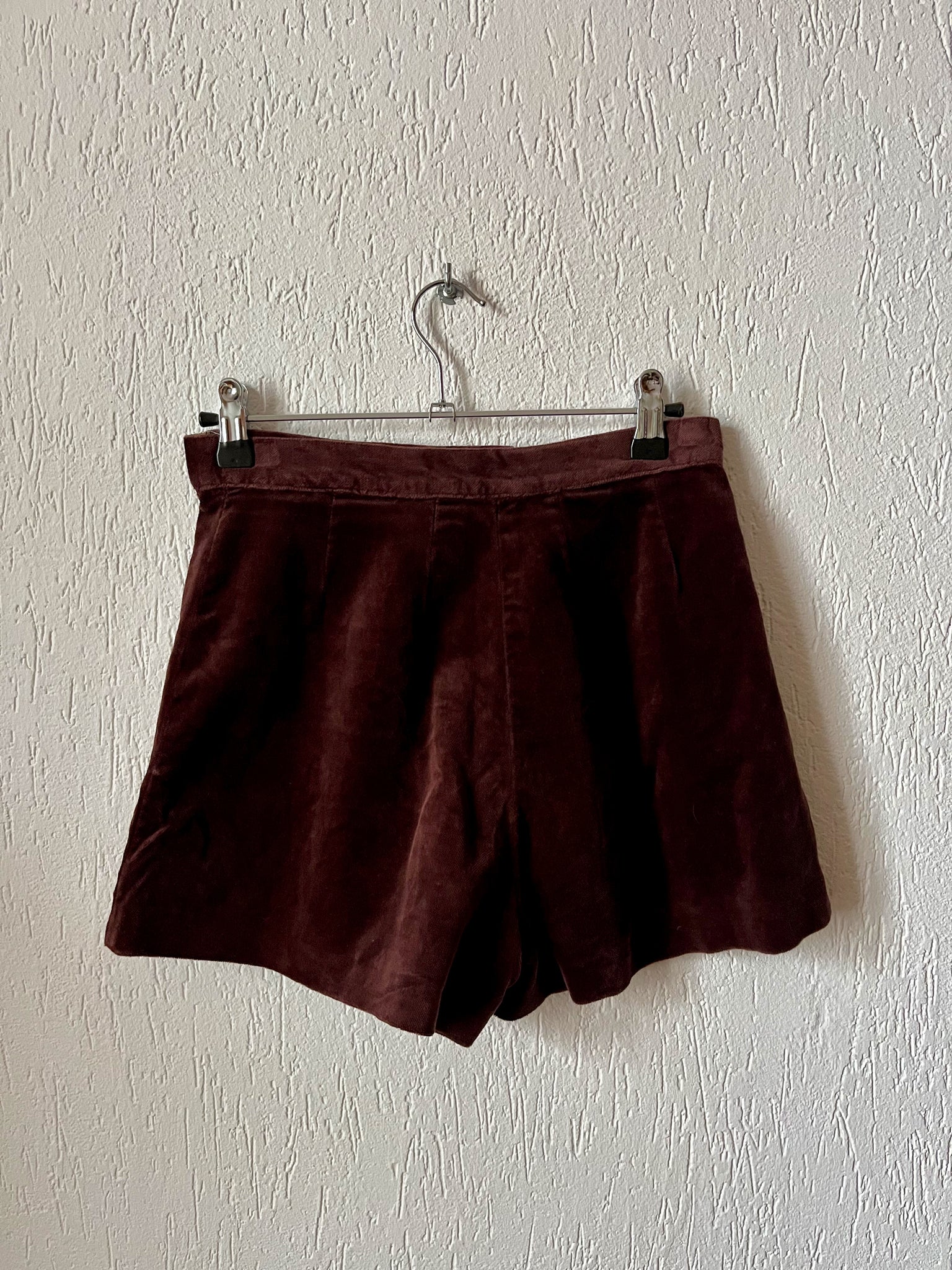 Short velours taille haute 90s T.34-36♀