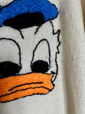 Pull tricoté main Donald Duck T.40-42♀/M-L♂